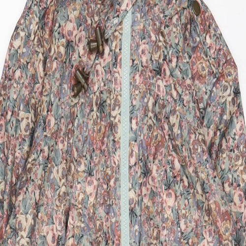 New Look Womens Multicoloured Floral Jacket Size 12 Zip