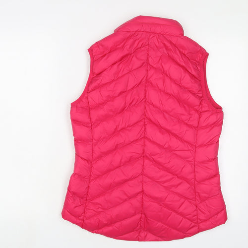 Marks and Spencer Womens Pink Gilet Jacket Size 10 Zip