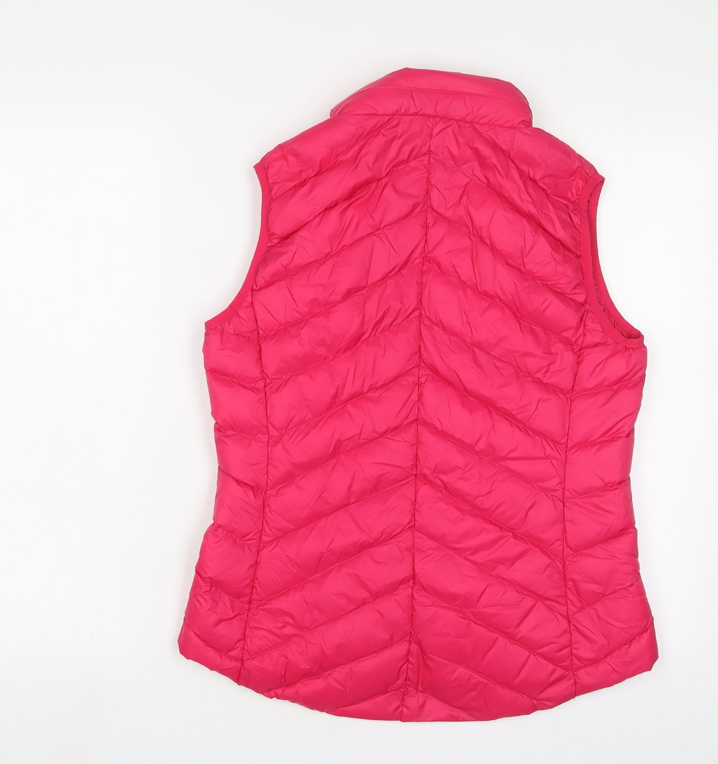 Marks and Spencer Womens Pink Gilet Jacket Size 10 Zip