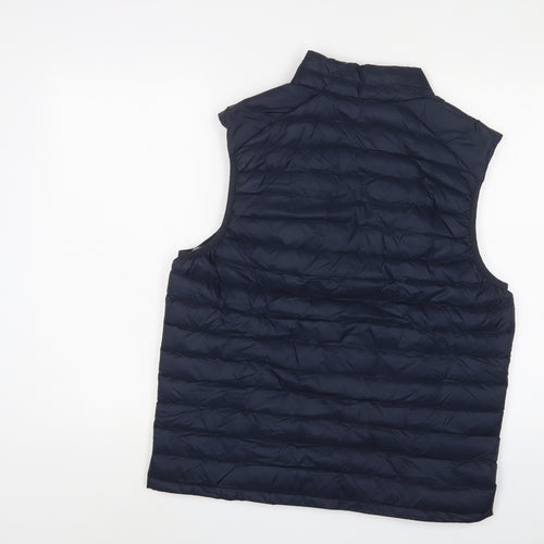Marks and Spencer Mens Blue Gilet Jacket Size M Zip