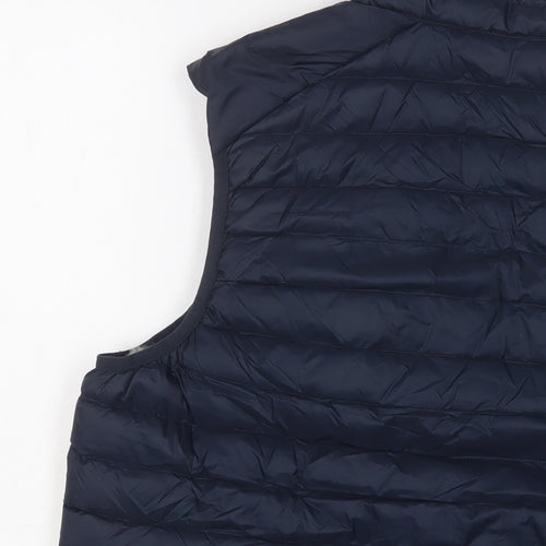 Marks and Spencer Mens Blue Gilet Jacket Size M Zip