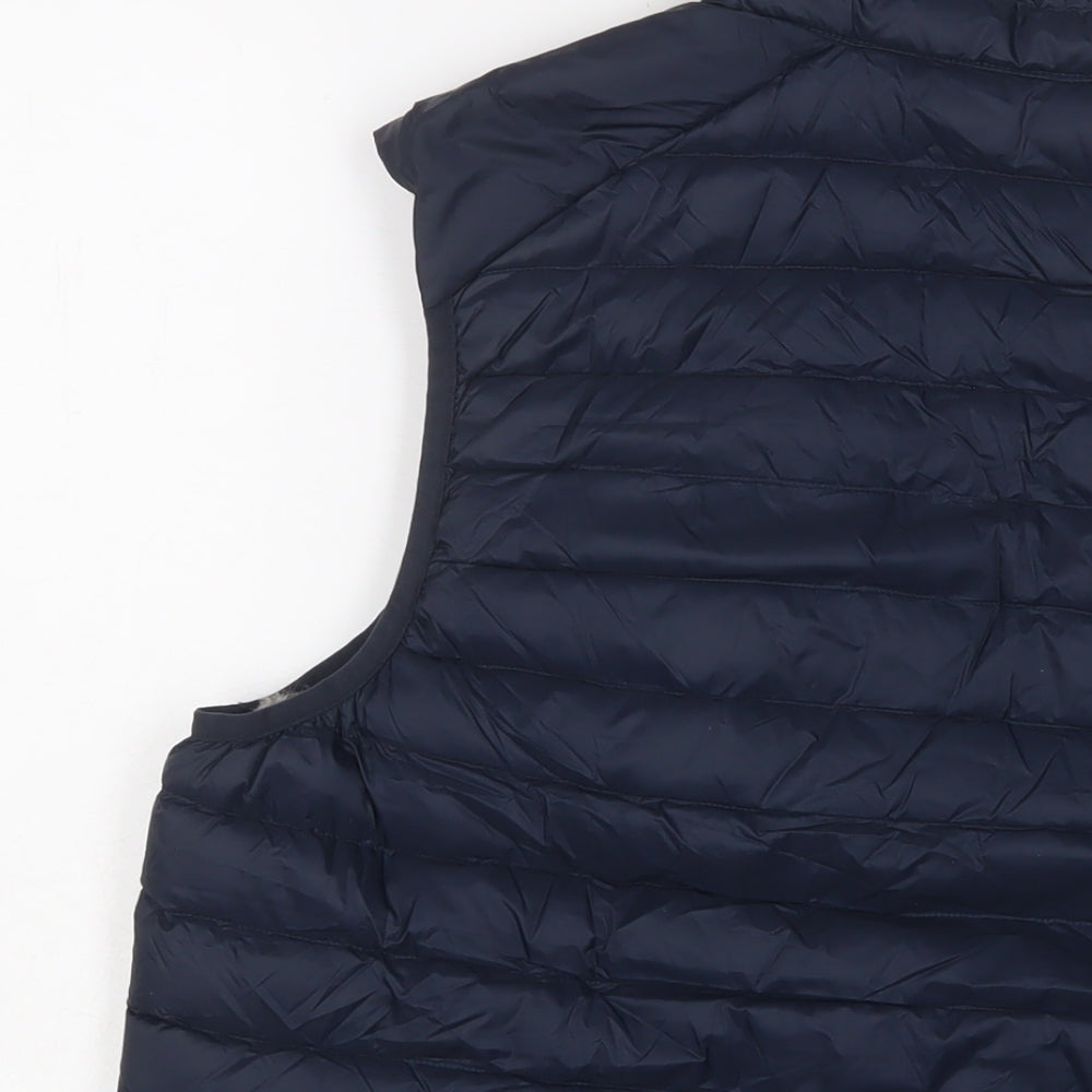 Marks and Spencer Mens Blue Gilet Jacket Size M Zip