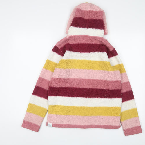 Fat Face Girls Multicoloured Striped Jacket Size 12-13 Years Zip