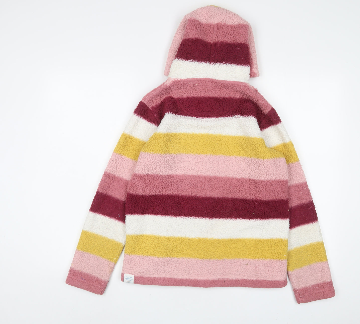 Fat Face Girls Multicoloured Striped Jacket Size 12-13 Years Zip