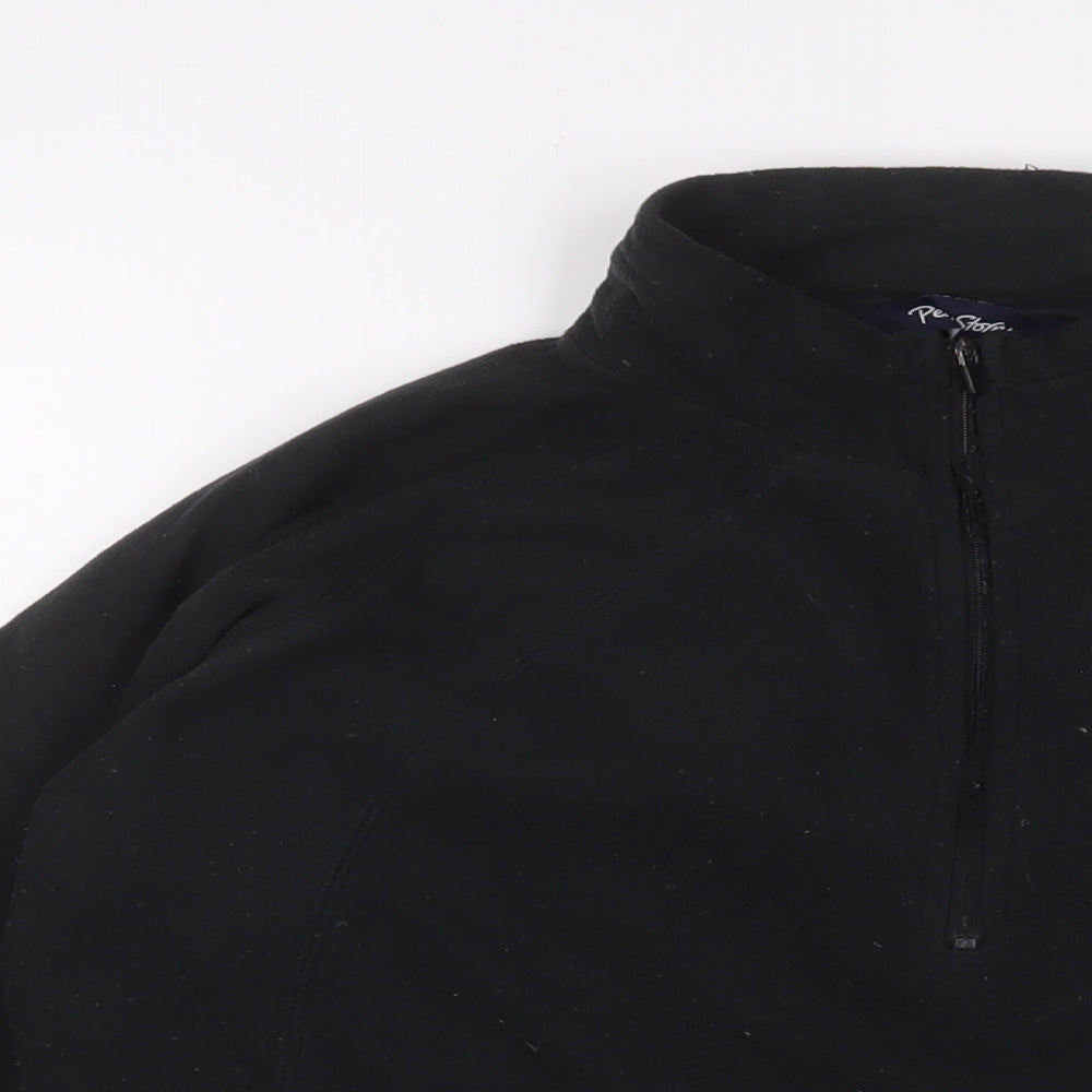 Peter Storm Womens Black Polyester Pullover Sweatshirt Size 16 Zip