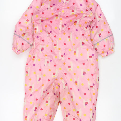 Regatta Girls Pink Geometric Jacket Snowsuit Size 18-24 Months Zip