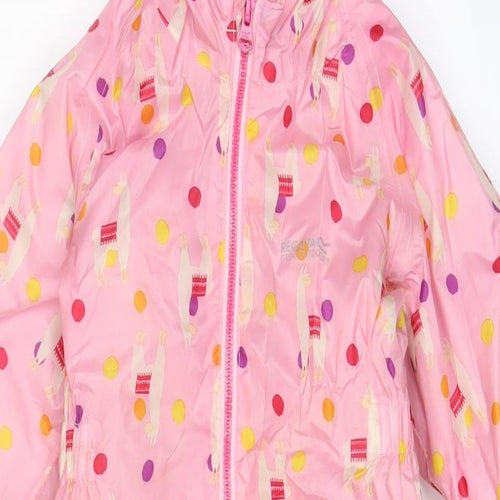 Regatta Girls Pink Geometric Jacket Snowsuit Size 18-24 Months Zip