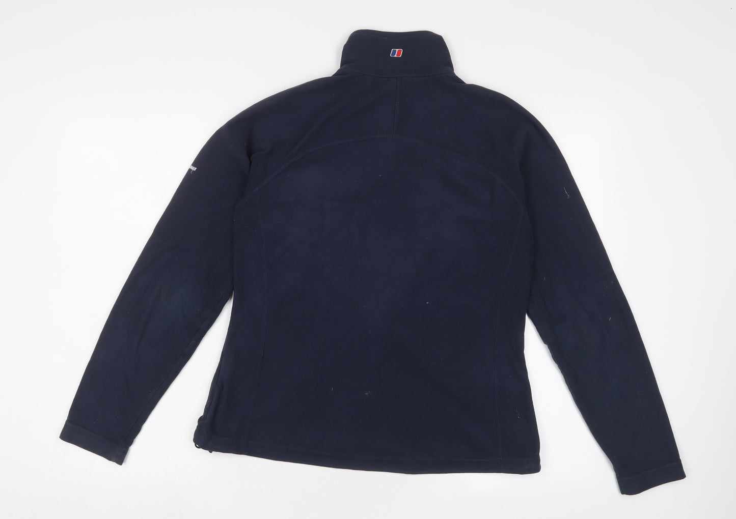 Berghaus Womens Blue Jacket Size 12 Zip - Logo, Embroidered