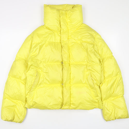 NEXT Womens Yellow Parka Coat Size 10 Zip