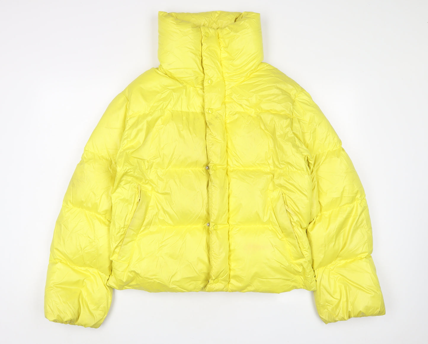 NEXT Womens Yellow Parka Coat Size 10 Zip