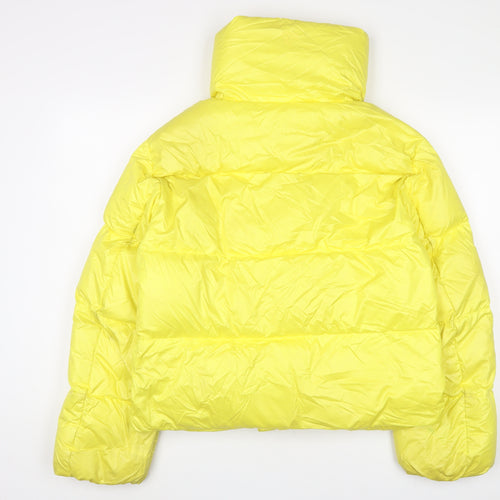 NEXT Womens Yellow Parka Coat Size 10 Zip