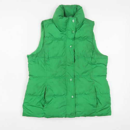 Old Navy Womens Green Gilet Jacket Size XS Zip