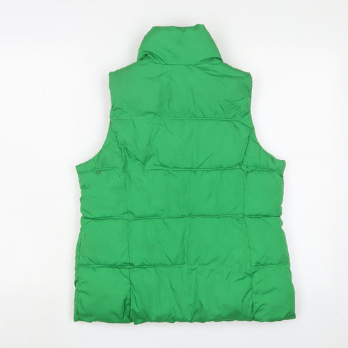 Old Navy Womens Green Gilet Jacket Size XS Zip
