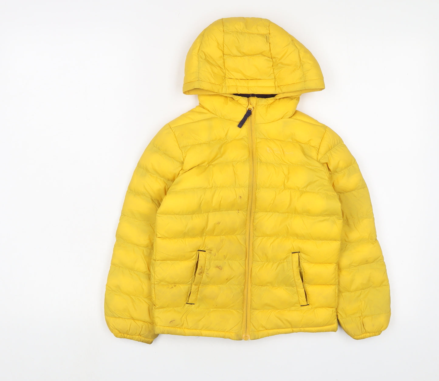 Mountain Warehouse Boys Yellow Basic Coat Coat Size 5-6 Years Zip