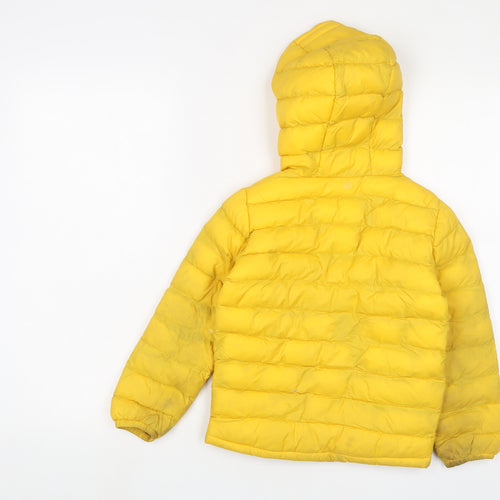 Mountain Warehouse Boys Yellow Basic Coat Coat Size 5-6 Years Zip