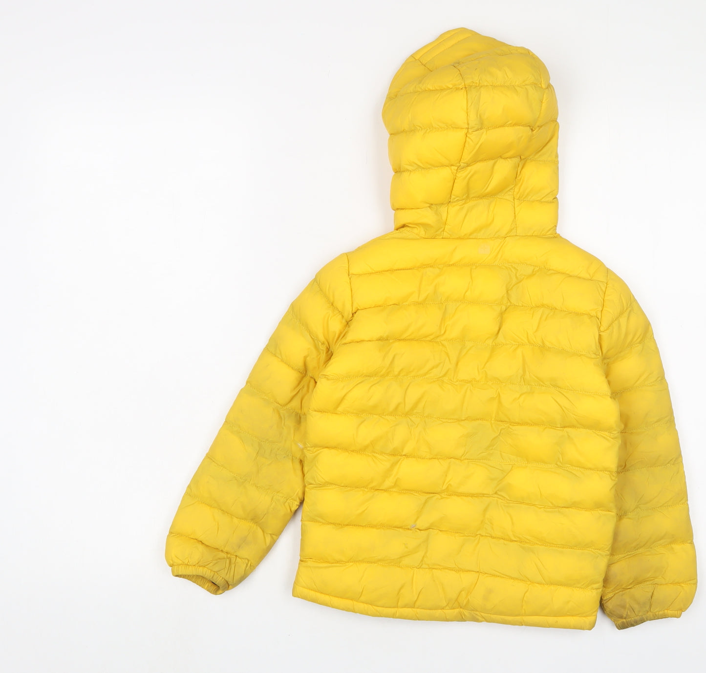 Mountain Warehouse Boys Yellow Basic Coat Coat Size 5-6 Years Zip