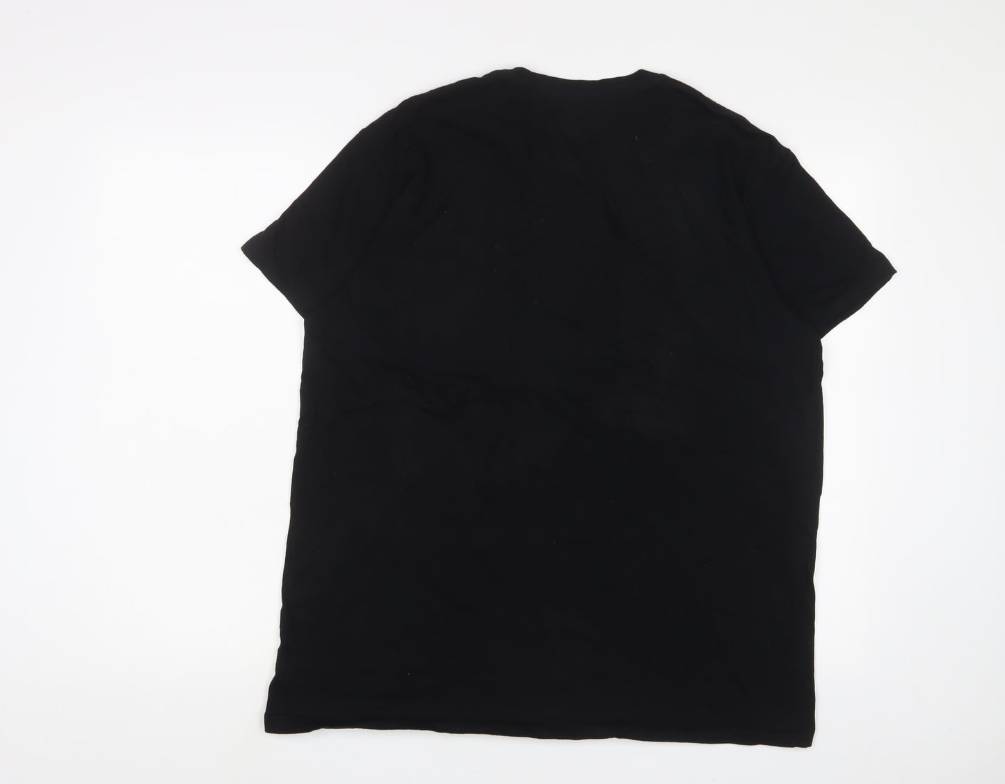 Gap Mens Black Cotton T-Shirt Size L Crew Neck - The Jack of hearts