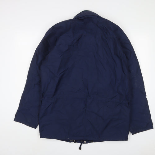 Mountain Range Mens Blue Jacket Coat Size L Zip