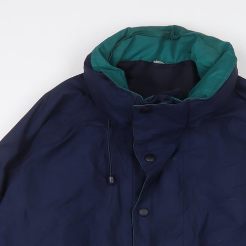 Mountain Range Mens Blue Jacket Coat Size L Zip