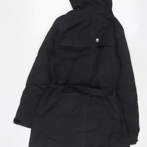 Helly Hansen Womens Black Jacket Size S Zip - Belted