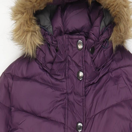 TOG24 Womens Purple Quilted Coat Size 10 Zip