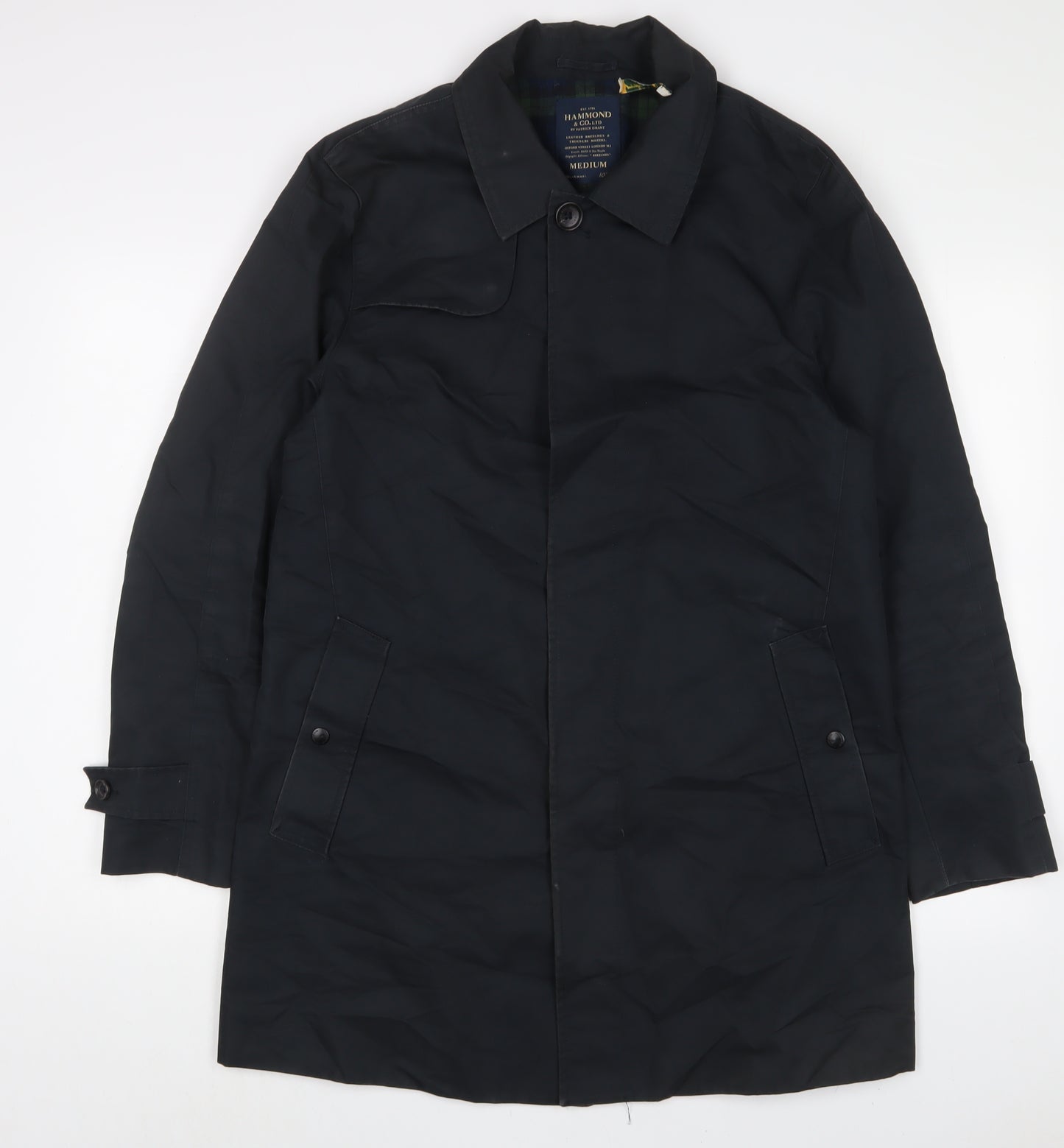 Hammond & Co Mens Blue Jacket Size M Button