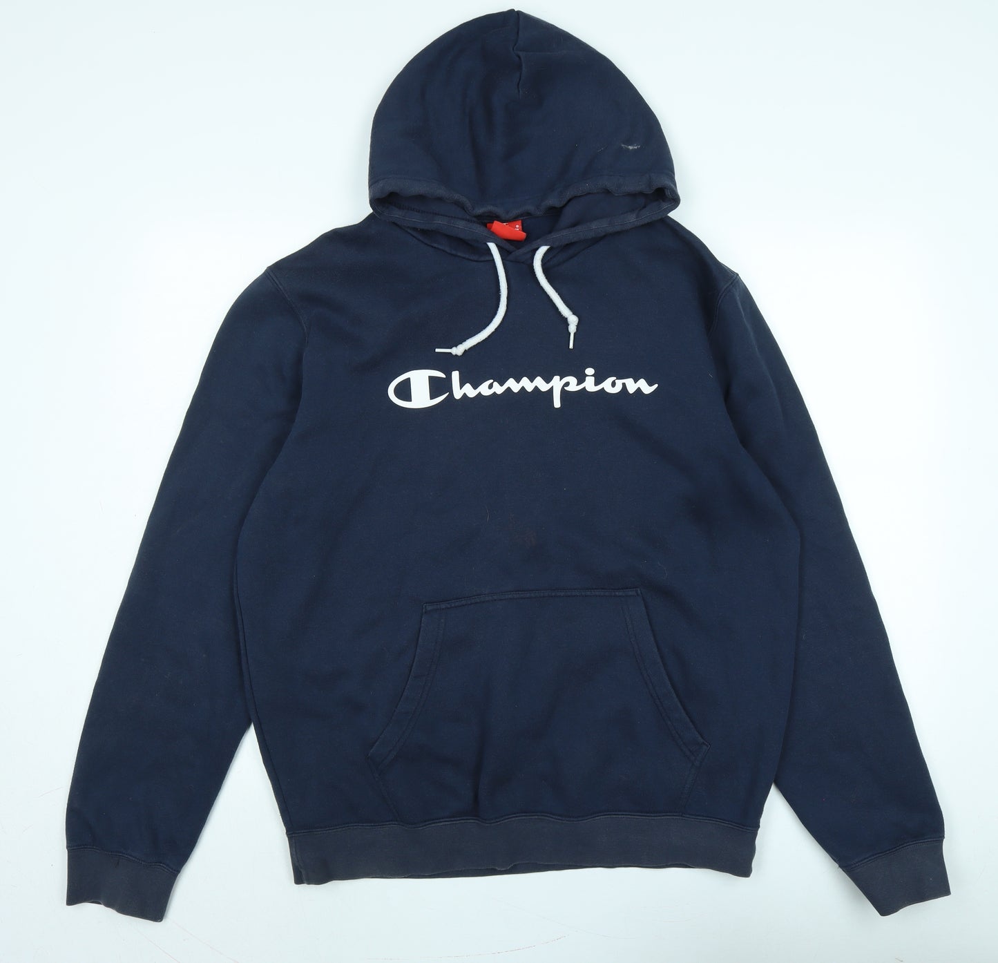 Champion Mens Blue Polyester Pullover Hoodie Size XL - Logo