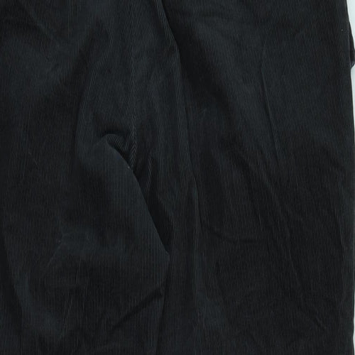 Marks and Spencer Mens Black Cotton Blend Straight Jeans Size 30 in L29 in Regular Zip