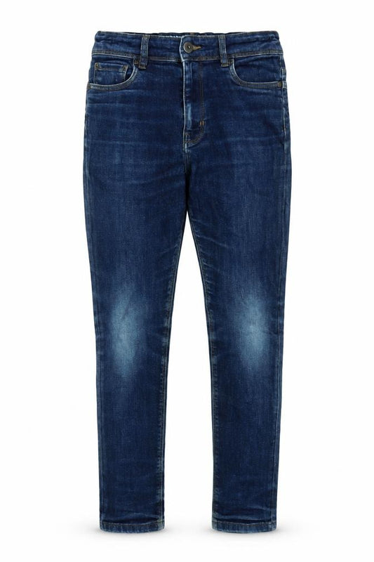 Matalan Girls Blue Cotton Skinny Jeans Size 12 Years L25 in Regular Zip