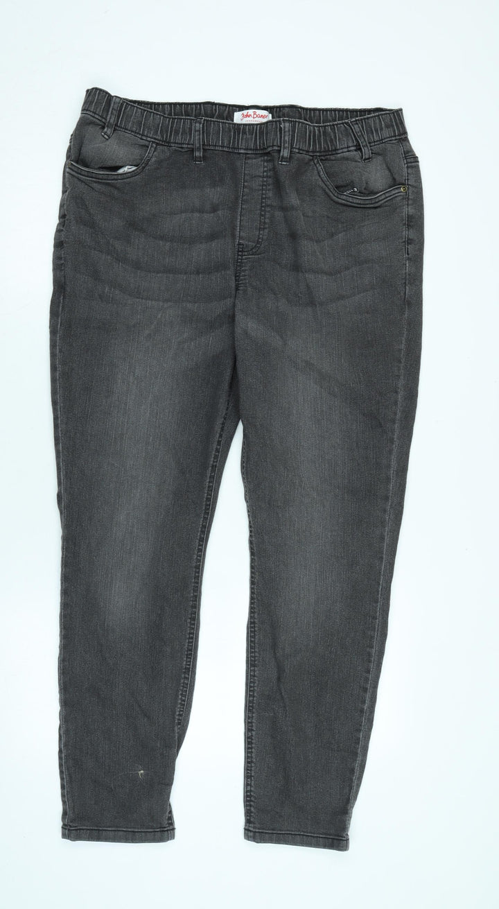 John Banner Womens Blue Cotton Blend Jegging Jeans Size 36 in L29 in Regular