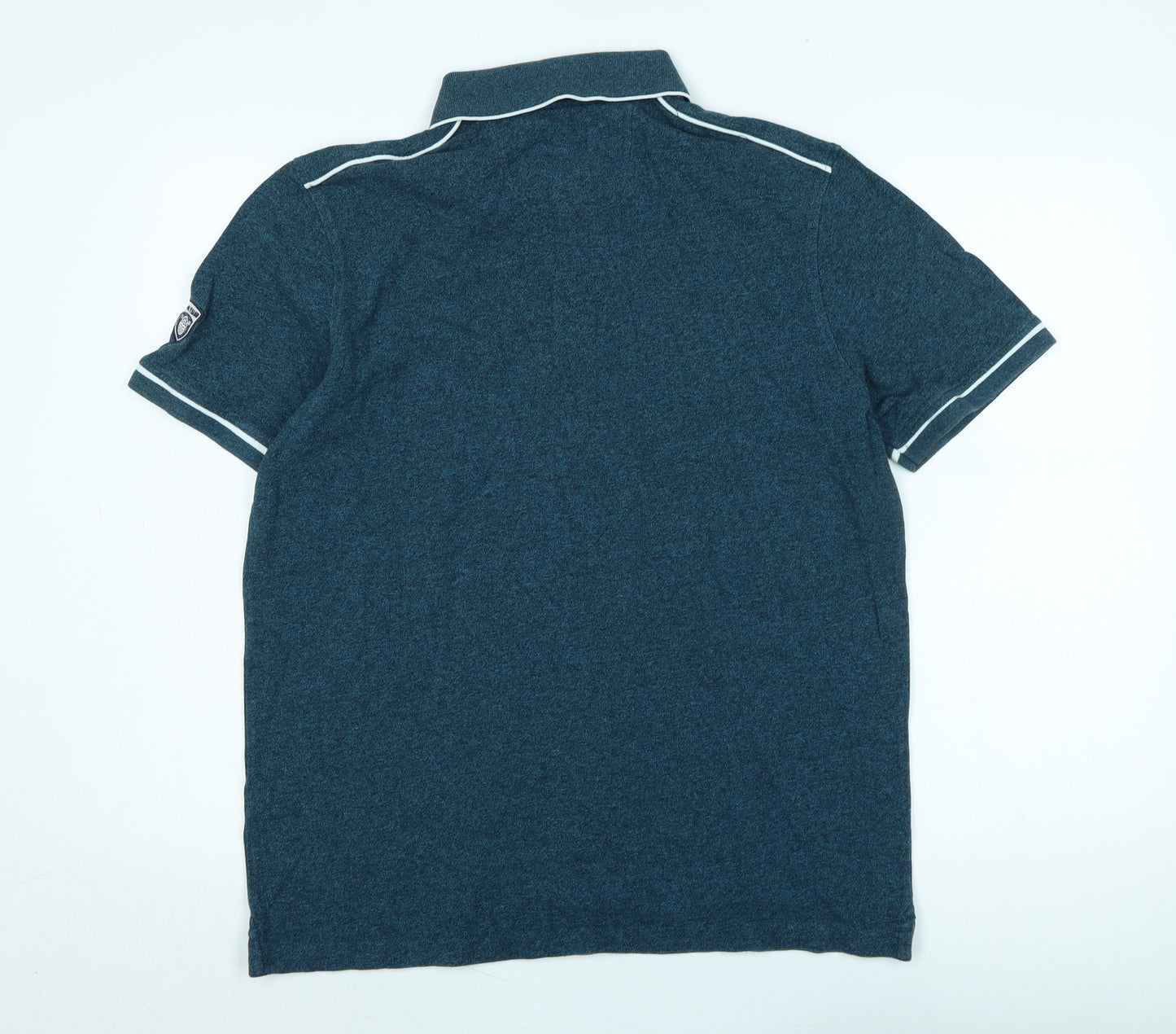 Louis Feraud Mens Blue Cotton Polo Size XL Collared - Logo