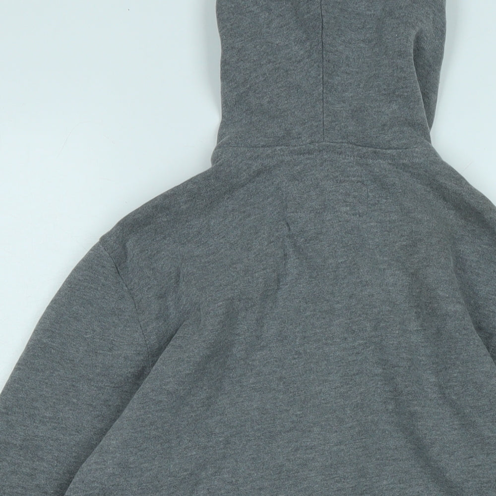Abercrombie & Fitch Boys Grey Jacket Size 15-16 Years Zip - Logo