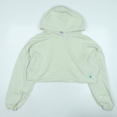 Savage Fenty Womens Green Polyester Pullover Hoodie Size M - Logo