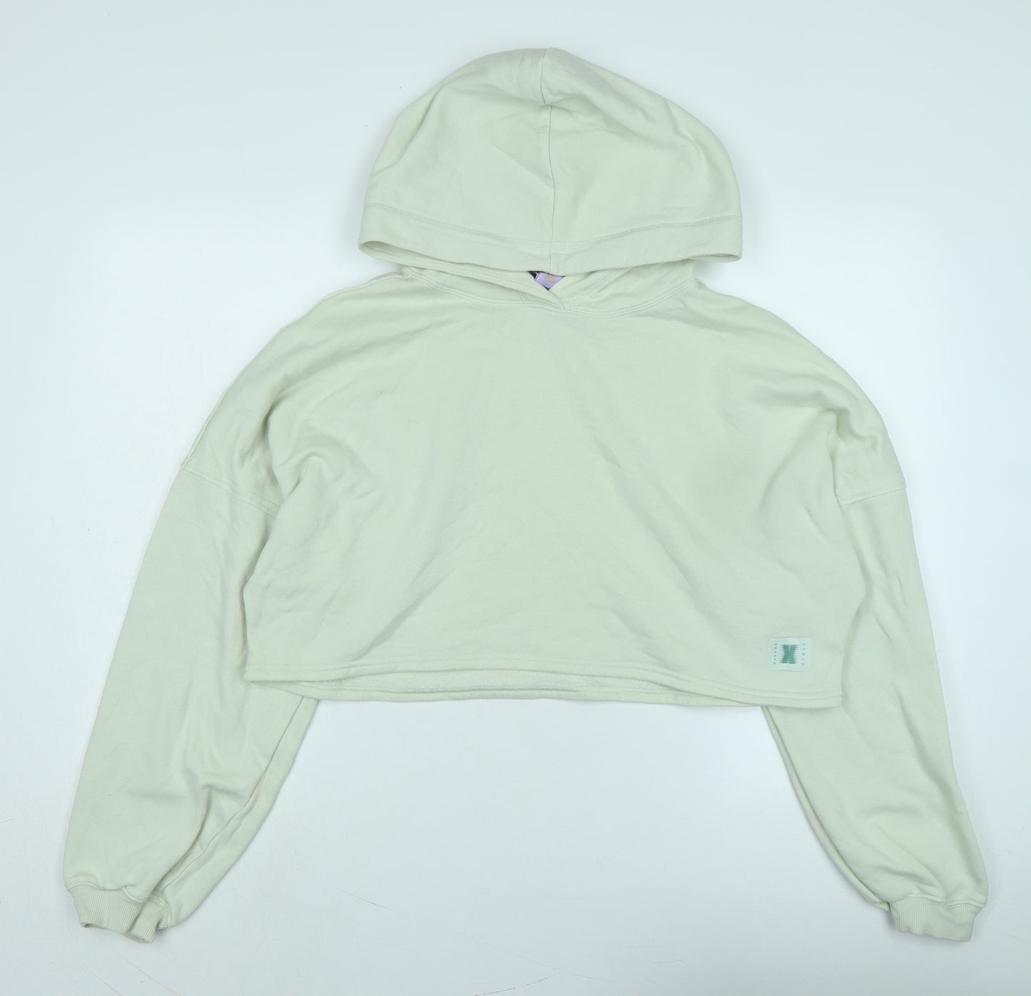 Savage Fenty Womens Green Polyester Pullover Hoodie Size M - Logo