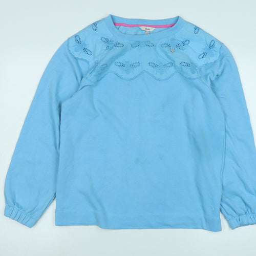 Joules Womens Blue Polyester Pullover Sweatshirt Size 14 - Logo