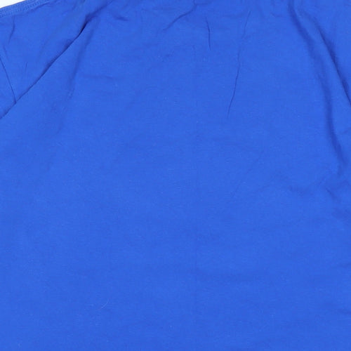 Leicester city Mens Blue Cotton T-Shirt Size XL Crew Neck - Logo - Leicester city football club