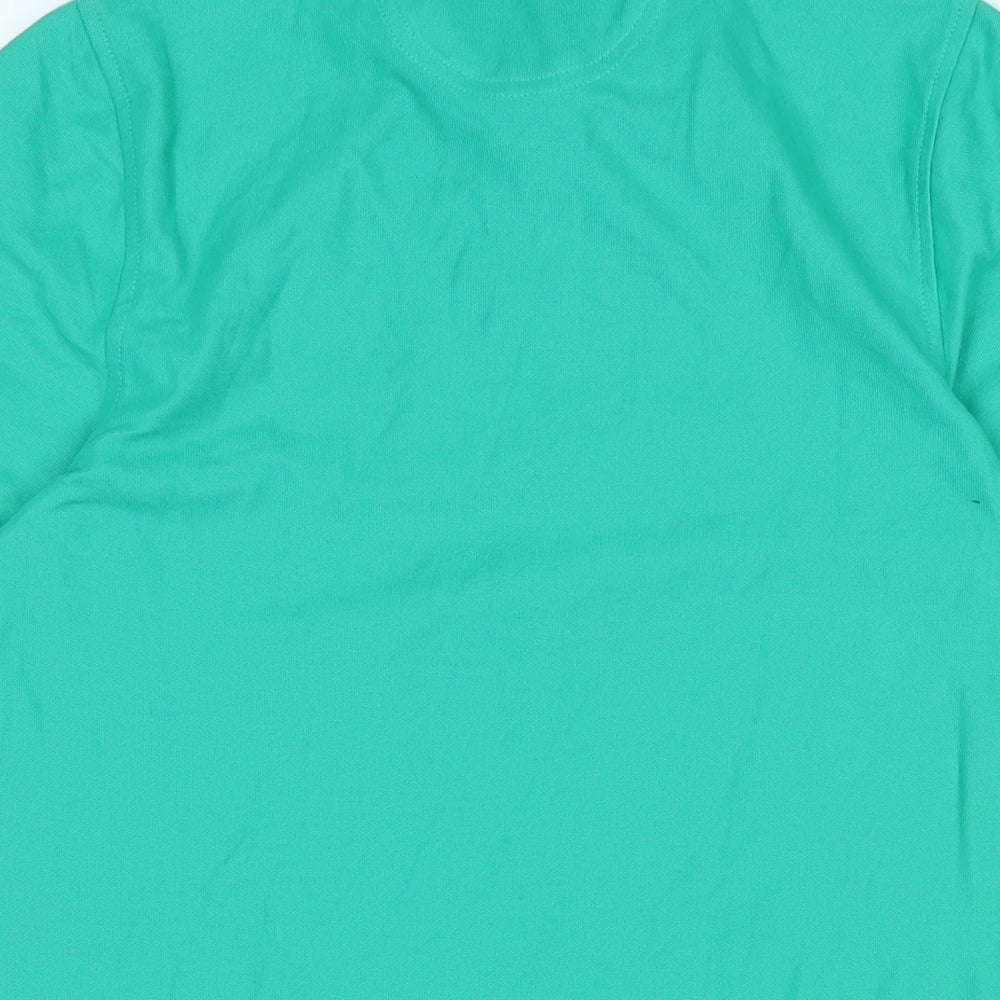 IZOD Mens Green Cotton Polo Size S Collared - Logo