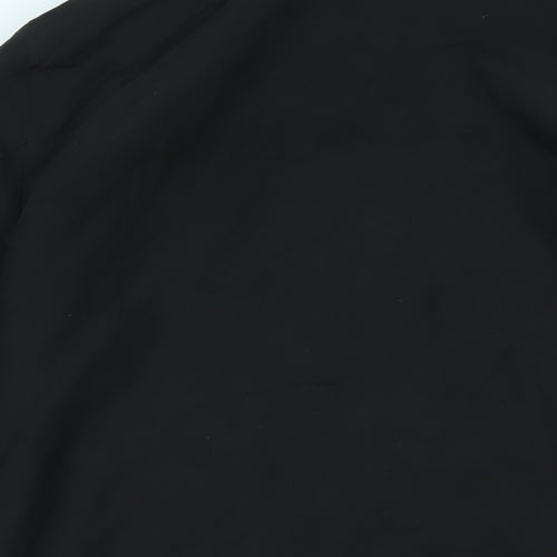 JACK & JONES Mens Black Bomber Jacket Jacket Size M Zip - Logo