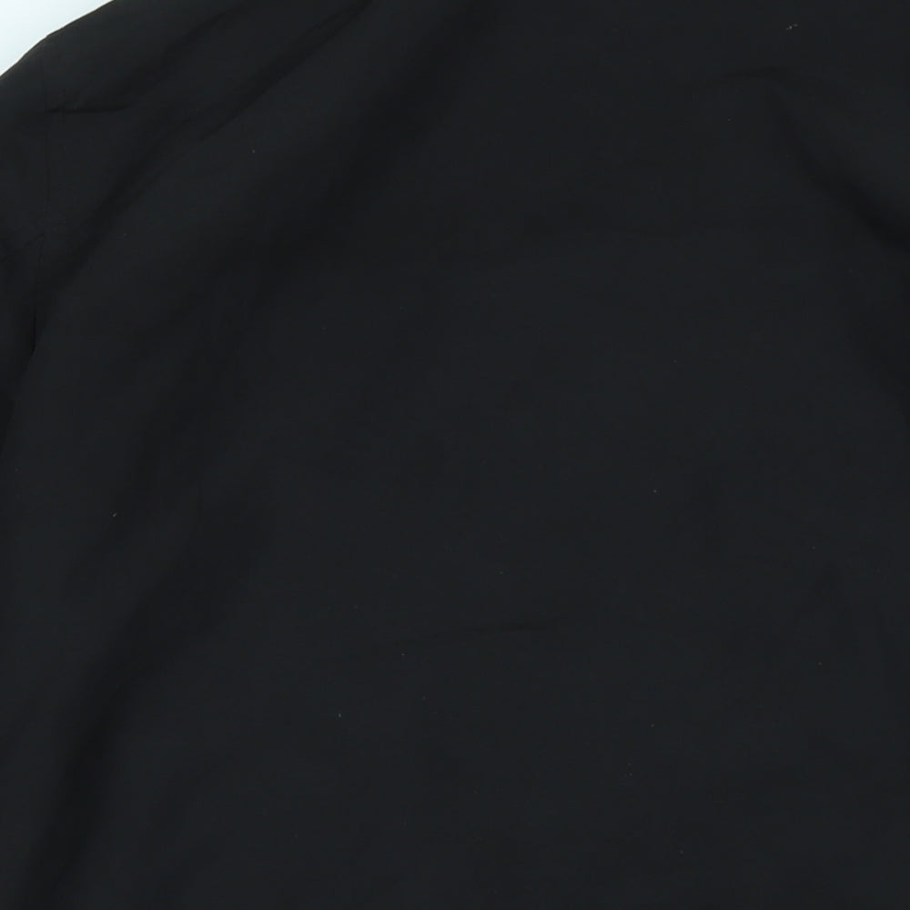 JACK & JONES Mens Black Bomber Jacket Jacket Size M Zip - Logo