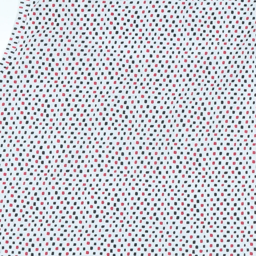 Marks and Spencer Womens White Cotton Basic Tank Size 20 Boat Neck