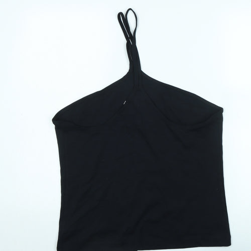 marks Womens Black Cotton Basic Tank Size 18 Halter