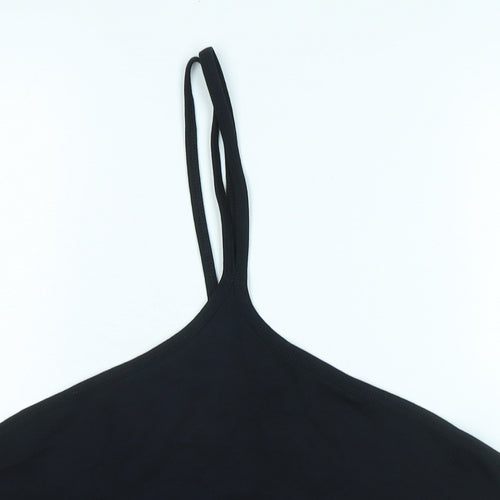 marks Womens Black Cotton Basic Tank Size 18 Halter