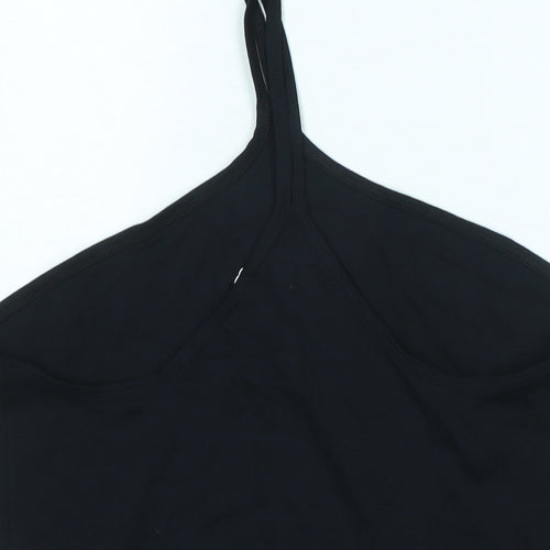marks Womens Black Cotton Basic Tank Size 18 Halter