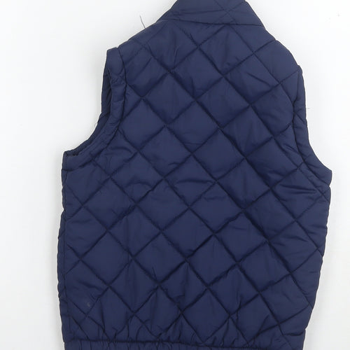 Equestrian Girls Blue Gilet Waistcoat Size 5-6 Years Zip