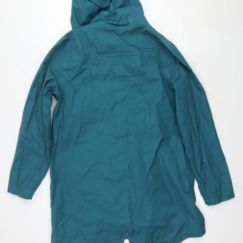 Seasalt Womens Blue Rain Coat Coat Size 12 Zip