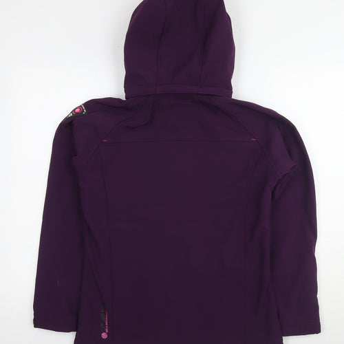 Geographical Norway Womens Purple Jacket Size 12 Zip