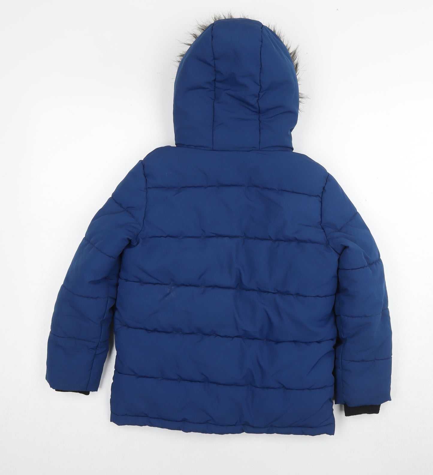 NEXT Boys Blue Puffer Jacket Jacket Size 7 Years Zip