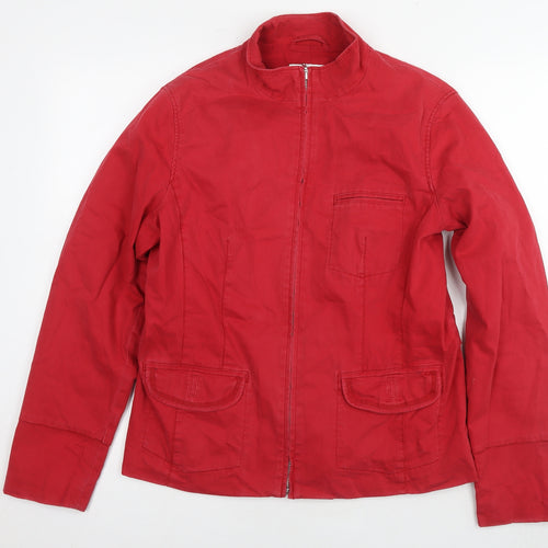 NEXT Womens Red Jacket Size 18 Zip