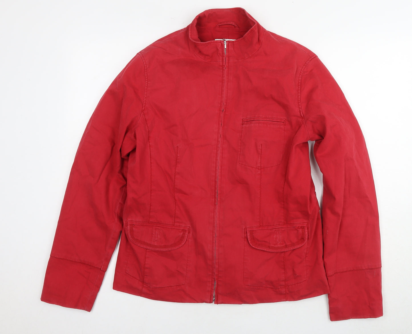 NEXT Womens Red Jacket Size 18 Zip