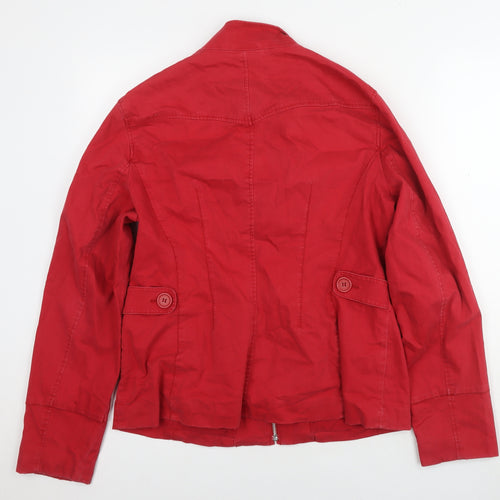 NEXT Womens Red Jacket Size 18 Zip